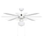 vidaXL Deckenventilator mit Lampe 106 cm Weiß vidaXL Deckenventilator mit Lampe 106 cm Weiß
