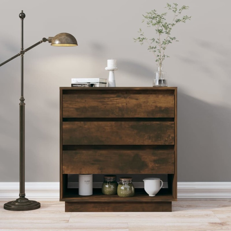vidaXL Sideboard Räuchereiche 70x41x75 cm Holzwerkstoff vidaXL Sideboard Räuchereiche 70x41x75 cm Holzwerkstoff