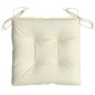 Stuhlkissen 2 Stk. Cremeweiß 40x40x7 cm Oxford-Gewebe Stuhlkissen 2 Stk. Cremeweiß 40x40x7 cm Oxford-Gewebe