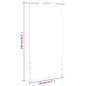vidaXL Balkon-Sichtschutz Weiß 120x240 cm Oxford-Gewebe