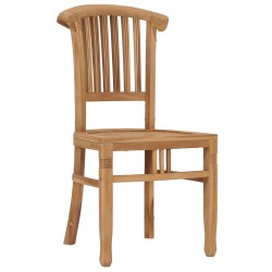 vidaXL Gartenstühle 2 Stk. Massivholz Teak 