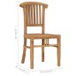 vidaXL Gartenstühle 2 Stk. Massivholz Teak vidaXL Gartenstühle 2 Stk. Massivholz Teak