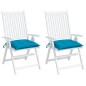 Stuhlkissen 2 Stk. Hellblau 50x50x7 cm Oxford-Gewebe Stuhlkissen 2 Stk. Hellblau 50x50x7 cm Oxford-Gewebe