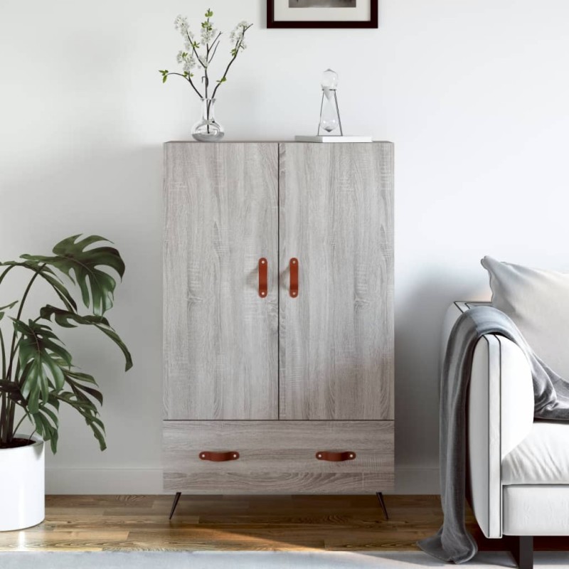 vidaXL Highboard Grau Sonoma 69,5x31x115 cm Holzwerkstoff vidaXL Highboard Grau Sonoma 69,5x31x115 cm Holzwerkstoff
