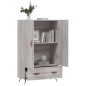 vidaXL Highboard Grau Sonoma 69,5x31x115 cm Holzwerkstoff vidaXL Highboard Grau Sonoma 69,5x31x115 cm Holzwerkstoff