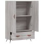 vidaXL Highboard Grau Sonoma 69,5x31x115 cm Holzwerkstoff vidaXL Highboard Grau Sonoma 69,5x31x115 cm Holzwerkstoff
