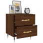 vidaXL Nachttisch Braune Eiche 40x35x47,5 cm Holzwerkstoff vidaXL Nachttisch Braune Eiche 40x35x47,5 cm Holzwerkstoff