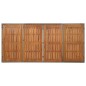 vidaXL Gartentisch mit Holzplatte Grau 190x90x75 cm Poly Rattan vidaXL Gartentisch mit Holzplatte Grau 190x90x75 cm Poly Rattan