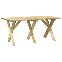 vidaXL Gartentisch 160x73x70 cm Kiefernholz Imprägniert 