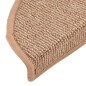 vidaXL Treppenmatten 15 Stk. Hellbraun 56x17x3 cm vidaXL Treppenmatten 15 Stk. Hellbraun 56x17x3 cm