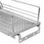 vidaXL 2-stufiger Ausziehbarer Küchen-Drahtkorb Silbern 47x15x54,5 cm vidaXL 2-stufiger Ausziehbarer Küchen-Drahtkorb Silbern 47x15x54,5 cm