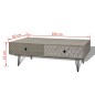 vidaXL Couchtisch 100x60x35 cm grau