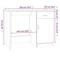 vidaXL Schreibtisch Grau Sonoma 100x50x76 cm Holzwerkstoff vidaXL Schreibtisch Grau Sonoma 100x50x76 cm Holzwerkstoff