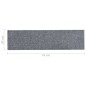 vidaXL Selbstklebende Treppenmatten 15 Stk. 76x20 cm Hellgrau vidaXL Selbstklebende Treppenmatten 15 Stk. 76x20 cm Hellgrau