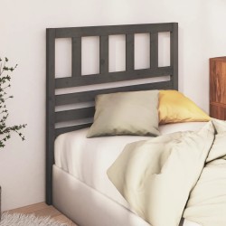 vidaXL Kopfteil Grau 81x4x100 cm Massivholz Kiefer