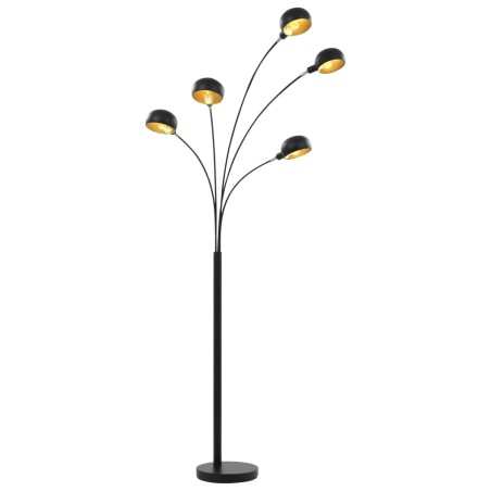 vidaXL Stehlampe 200 cm 5 x E14 Schwarz und Golden