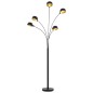 vidaXL Stehlampe 200 cm 5 x E14 Schwarz und Golden vidaXL Stehlampe 200 cm 5 x E14 Schwarz und Golden