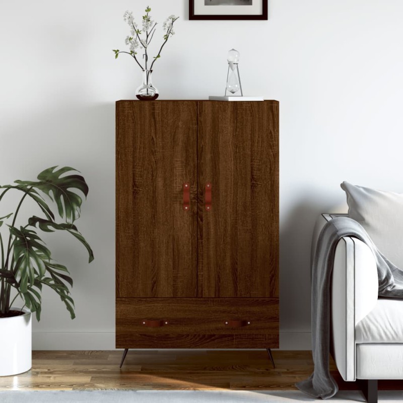 vidaXL Highboard Braun Eichen-Optik 69,5x31x115 cm Holzwerkstoff vidaXL Highboard Braun Eichen-Optik 69,5x31x115 cm Holzwerkstoff