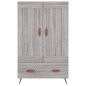 vidaXL Highboard Grau Sonoma 69,5x31x115 cm Holzwerkstoff vidaXL Highboard Grau Sonoma 69,5x31x115 cm Holzwerkstoff