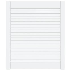 vidaXL Lamellentür Massivholz Kiefer Weiß 69x59,4 cm