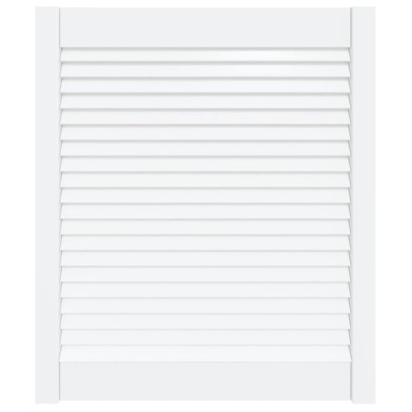 vidaXL Lamellentür Massivholz Kiefer Weiß 69x59,4 cm