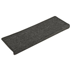 vidaXL Stufenmatten 15 Stk. 65x21x4 cm Grau und Schwarz