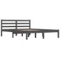vidaXL Massivholzbett Kiefer 120x190 cm Grau vidaXL Massivholzbett Kiefer 120x190 cm Grau