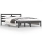 vidaXL Massivholzbett Kiefer 120x190 cm Grau vidaXL Massivholzbett Kiefer 120x190 cm Grau