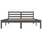 vidaXL Massivholzbett Kiefer 120x190 cm Grau vidaXL Massivholzbett Kiefer 120x190 cm Grau