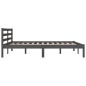 vidaXL Massivholzbett Kiefer 120x190 cm Grau vidaXL Massivholzbett Kiefer 120x190 cm Grau