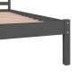 vidaXL Massivholzbett Kiefer 120x190 cm Grau vidaXL Massivholzbett Kiefer 120x190 cm Grau