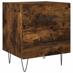 vidaXL Nachttisch Räuchereiche 40x35x47,5 cm Holzwerkstoff