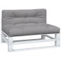 vidaXL Palettenkissen 2-tlg. Grau Stoff vidaXL Palettenkissen 2-tlg. Grau Stoff