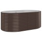 vidaXL Hochbeet Pulverbeschichteter Stahl 175x100x68 cm Braun vidaXL Hochbeet Pulverbeschichteter Stahl 175x100x68 cm Braun