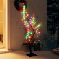 vidaXL Weihnachtsbaum 128 LEDs Bunt Kirschblüten 120 cm vidaXL Weihnachtsbaum 128 LEDs Bunt Kirschblüten 120 cm
