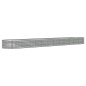 vidaXL Hochbeet Pulverbeschichteter Stahl 512x80x36 cm Silbern vidaXL Hochbeet Pulverbeschichteter Stahl 512x80x36 cm Silbern