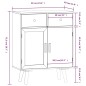 vidaXL Sideboard mit Schubladen 60x30x75,5 cm Holzwerkstoff