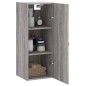 vidaXL Wandschrank Grau Sonoma 34,5x34x90 cm vidaXL Wandschrank Grau Sonoma 34,5x34x90 cm