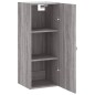 vidaXL Wandschrank Grau Sonoma 34,5x34x90 cm vidaXL Wandschrank Grau Sonoma 34,5x34x90 cm