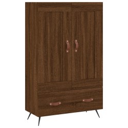 vidaXL Highboard Braun Eichen-Optik 69,5x31x115 cm Holzwerkstoff