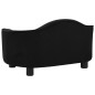 vidaXL Hundesofa Schwarz 67x47x36 cm Plüsch vidaXL Hundesofa Schwarz 67x47x36 cm Plüsch