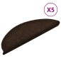 vidaXL Selbstklebende Treppenmatten 5 Stk. Braun 56x17x3cm Nadelvlies vidaXL Selbstklebende Treppenmatten 5 Stk. Braun 56x17x3cm Nadelvlies