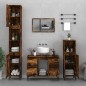 vidaXL Waschbeckenunterschrank Räuchereiche 80x33x60 cm Holzwerkstoff vidaXL Waschbeckenunterschrank Räuchereiche 80x33x60 cm Holzwerkstoff