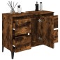 vidaXL Waschbeckenunterschrank Räuchereiche 80x33x60 cm Holzwerkstoff vidaXL Waschbeckenunterschrank Räuchereiche 80x33x60 cm Holzwerkstoff