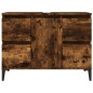 vidaXL Waschbeckenunterschrank Räuchereiche 80x33x60 cm Holzwerkstoff vidaXL Waschbeckenunterschrank Räuchereiche 80x33x60 cm Holzwerkstoff