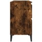 vidaXL Waschbeckenunterschrank Räuchereiche 80x33x60 cm Holzwerkstoff vidaXL Waschbeckenunterschrank Räuchereiche 80x33x60 cm Holzwerkstoff