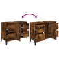 vidaXL Waschbeckenunterschrank Räuchereiche 80x33x60 cm Holzwerkstoff vidaXL Waschbeckenunterschrank Räuchereiche 80x33x60 cm Holzwerkstoff
