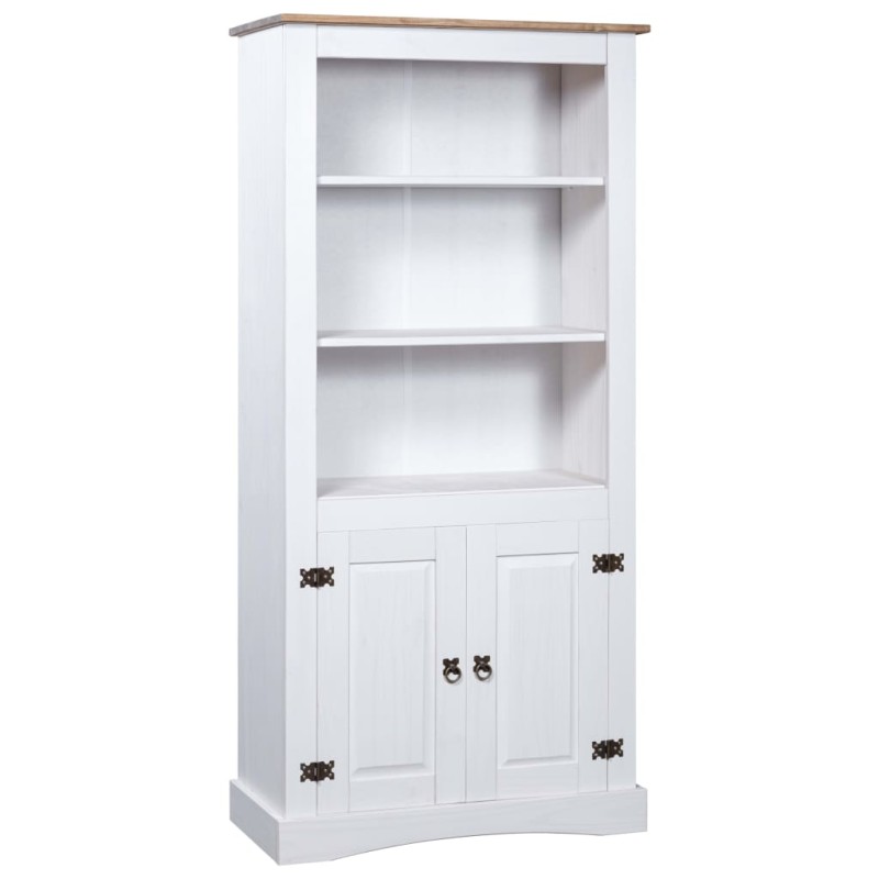 vidaXL Buffetschrank Mexiko-Stil Kiefernholz Weiß 80x40x170 cm vidaXL Buffetschrank Mexiko-Stil Kiefernholz Weiß 80x40x170 cm