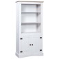 vidaXL Buffetschrank Mexiko-Stil Kiefernholz Weiß 80x40x170 cm vidaXL Buffetschrank Mexiko-Stil Kiefernholz Weiß 80x40x170 cm