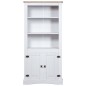 vidaXL Buffetschrank Mexiko-Stil Kiefernholz Weiß 80x40x170 cm vidaXL Buffetschrank Mexiko-Stil Kiefernholz Weiß 80x40x170 cm